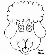 Lamb Mask Lambs Sheep sketch template