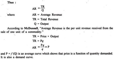 revenue types total average  marginal revenue