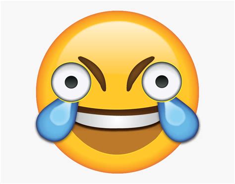 open eye crying emoji clipart png  laughing crying angry