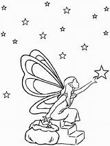 Christmas Pages Coloring Fairy Printable Color Kids sketch template