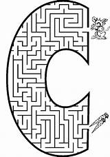 Doolhof Labirint Labirinti Pianetabambini Lettere Litere Mazes Labyrinth Laberintos Printactivities Sulle Letras Puzzel Puzzels Colorat Abeceda Planse Dedicati Maiuscole Bezoeken sketch template