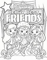 Coloring Friends Pages Printable Strawberry Shortcake Berry Activity sketch template