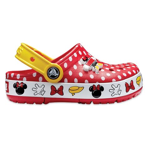 minnie mouse polka dot clogs  kids  crocs released today dis