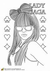 Gaga Coloring Dessins Chanteuse Miraculous Gratuit Remarquable Hugolescargot Therapy sketch template