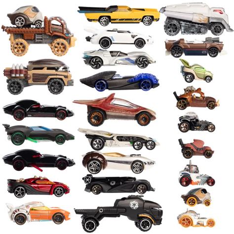 set of 12 hot wheels die cast star wars character cars by