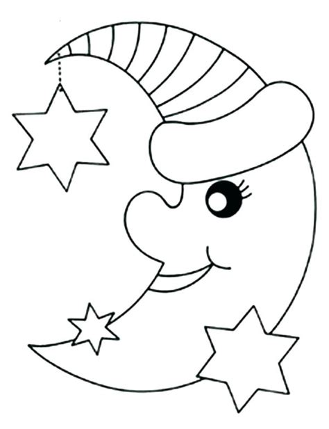 moon  stars coloring pages printable  getcoloringscom
