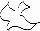 Dove Outline Clipart Clip Library Holy Spirit sketch template