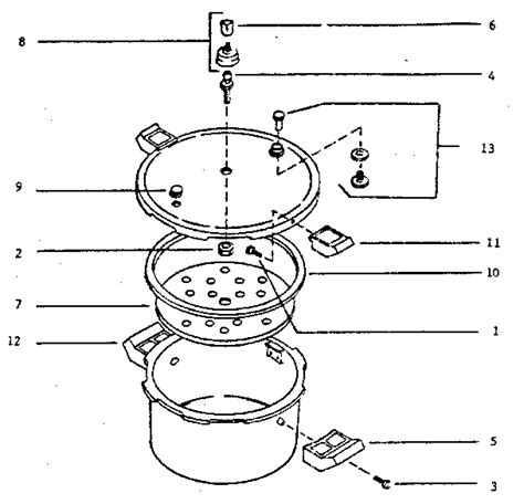 power cooker parts diagram