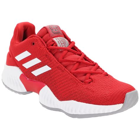 adidas nc state wolfpack redwhite pro bounce  training sneaker