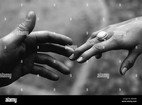 parting hands stock photo alamy