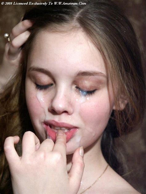 Free pics teen gangbang facial