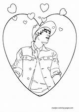 Coloring Pages Justin Bieber Print Browser Window sketch template