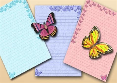 butterfly thoughts lined  unlined stationery paper  etsy