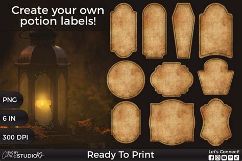 blank potion labels diy halloween labels