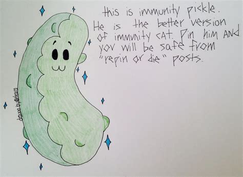 immunity pickle     version  immunity cat pin