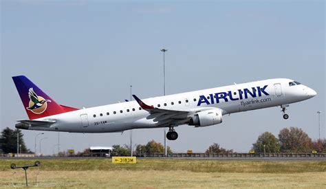 south african airline airlink unveils special livery  embraer plane air data news