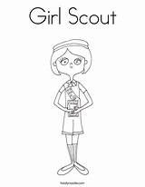 Girl Scout Coloring Pages Scouts Brownie Junior Print Sheets Twistynoodle Template Noodle Daisy Printables sketch template