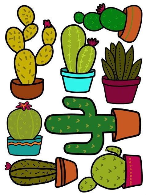 cactus printable template printable word searches