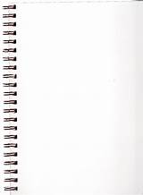 Notebook Spiral Blank Notepad Pages Deviantart Bnspyrd Pre Cut Clip Stock sketch template