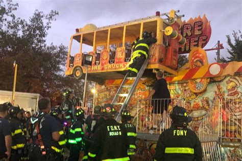Fdny Firefighters Rescue Four People Trapped On Fire Truck