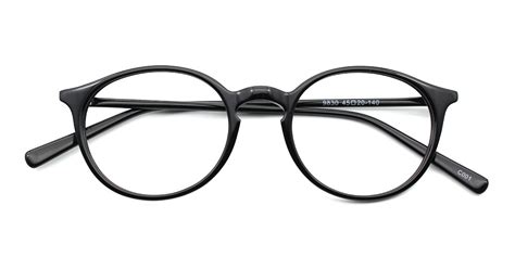 a9830 black half rim round and wayfarer eyeglasses from