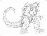 Godzilla Coloring Pages Space Shin Printable Colouring Print Monster Color Kids Sheets Coloringhome Flower Letscolorit Mandala Board Getdrawings Draw Google sketch template