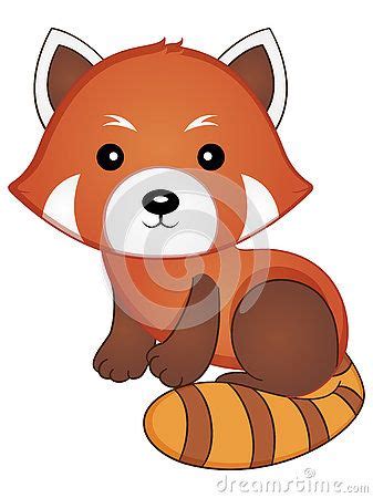 vector illustration   cute baby red panda red panda panda vector