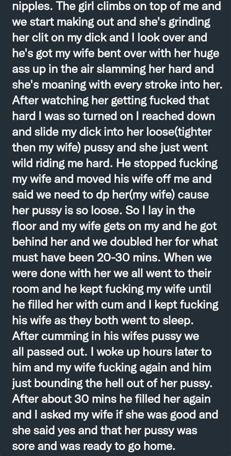 Pervconfession On Twitter He Swapped Wifes With Another Couple