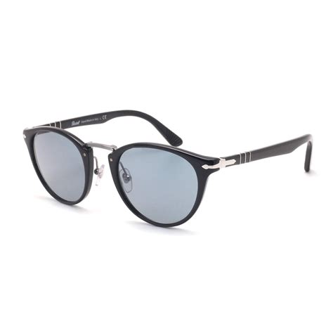 Men S 3108 Sunglasses Black Blue Persol Touch Of Modern