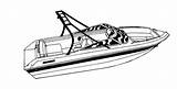 Boat Ski Colouring Pages Hull Jet Tower Runabout Construction Line Covers Carver Trending Days Last Colo sketch template