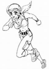Coloring Running Girl Pages Edupics sketch template