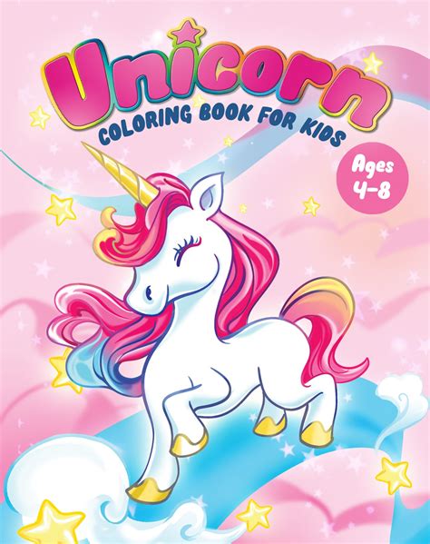 unicorn coloring book  kids ages   usa version