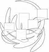 Advent Candles sketch template