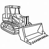 Construction Coloring Pages Loader Vehicles Printable Equipment Crane Dozer Truck Drawing Print Tracked Job Bulldozer Getcolorings Color Vehicle Colorin Getdrawings sketch template