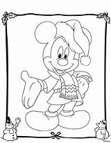 Mickey Mouse Winter Picolour Colouring Snow sketch template