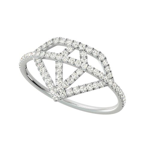 diamond shape ring edwin  jewelry design