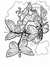 Coloring Pages Printable Advanced Fairy Adults Intricate Fantasy Adult Butterfly Detailed Kids Print Getcolorings Noted Popular Colouring Sheets Color Coloringhome sketch template