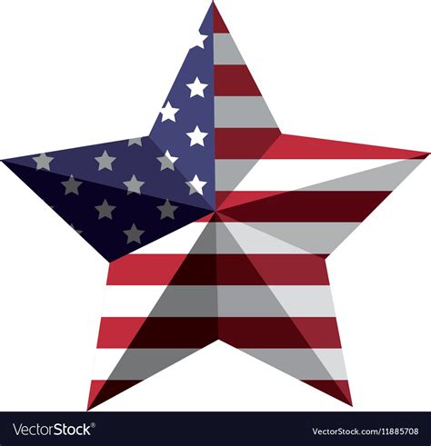 american flag star icon royalty  vector image