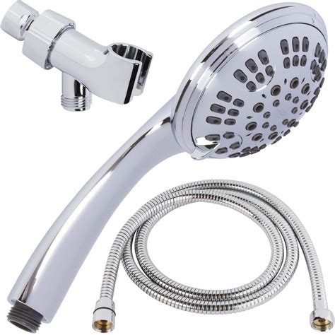 Aqua Elegante 6 Function Handheld Shower Head Kit With Shower Hose