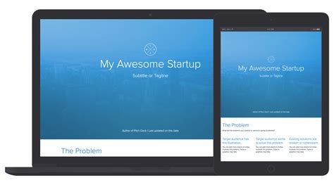 pitch deck template  collection