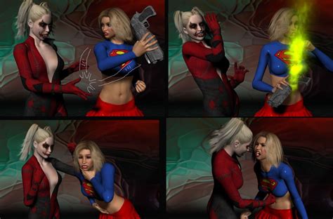 Harley Quinn Vs Supergirl Superhero Catfights Female Wrestling