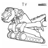Dinotrux Coloring Pages Ty Running Printable sketch template