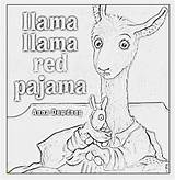 Coloring Pajama Lama sketch template
