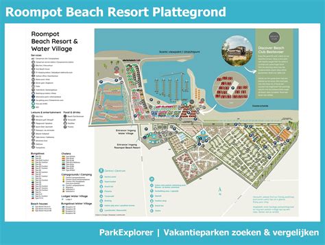 plattegrond van roompot beach resort campingexplorer