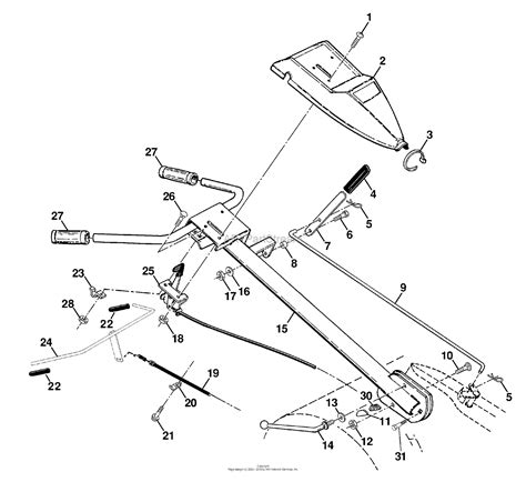 Husqvarna Crt 83 954140066b 1999 04 Parts Diagram For Handle Assembly