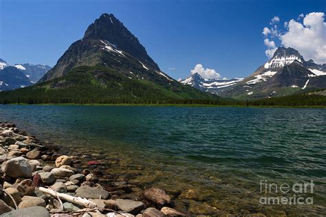 mount grinnell  swiftcurrent lake   glacier photograph