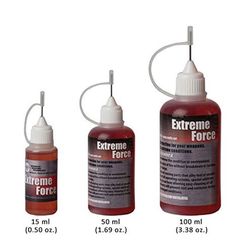 gun oil firearms weapons oil lubricant protectant extreme force  packs ebay