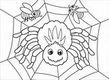 Spider Coloring Pages Printable Cartoon Supercoloring Categories sketch template