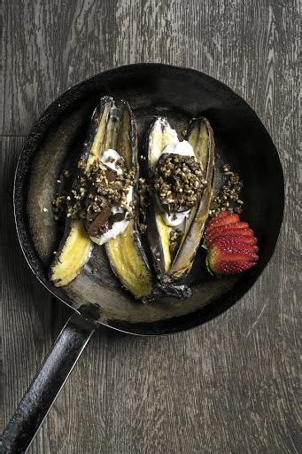 Recipe Vegan Braaied Banana Split