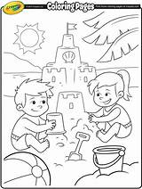 Beach Coloring Pages Summer Crayola Fun Printable Kids Sheets Drawing Printables Choose Board Colouring sketch template